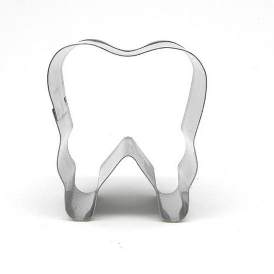 Edelstahl Keks Form Zahn plätzchenformen ca. 7 cm - CSL789 - Mytortenland